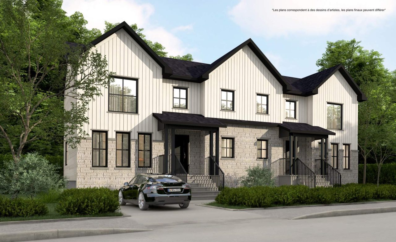 Projet Domiciliaire Jumelé Lanoraie Les Habitations Entourages